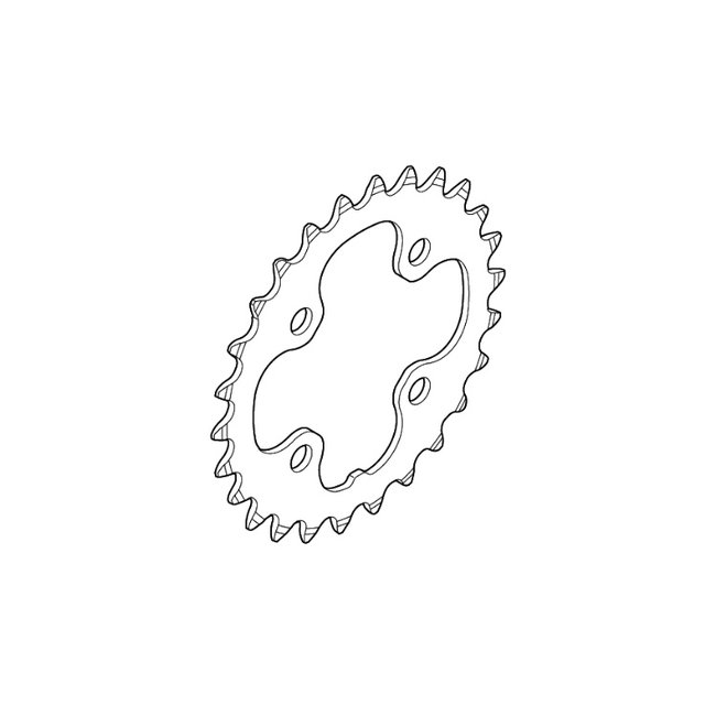 Shimano FC-M660-10 CHAINRING 24T AE 64BCD (BLACK)