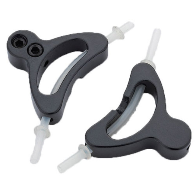Jagwire Alloy Straddle Cable Carrier Black for Cantilever Brake (Pair, requires single sided straddle)