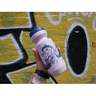 Urbane Cyclist Co-op Urbane Shreddy Water bottle 22oz Purist Pink/Blue