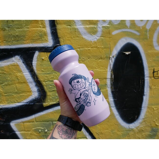 Urbane Cyclist Co-op Urbane Shreddy Water bottle 22oz Purist Pink/Blue