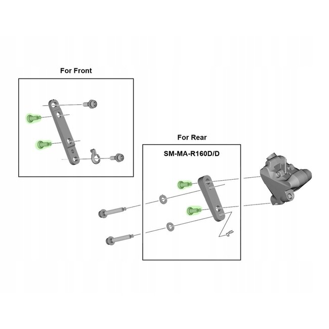 Shimano BR-RS505 Caliper Fixing Bolt B For Flat Mount Brake