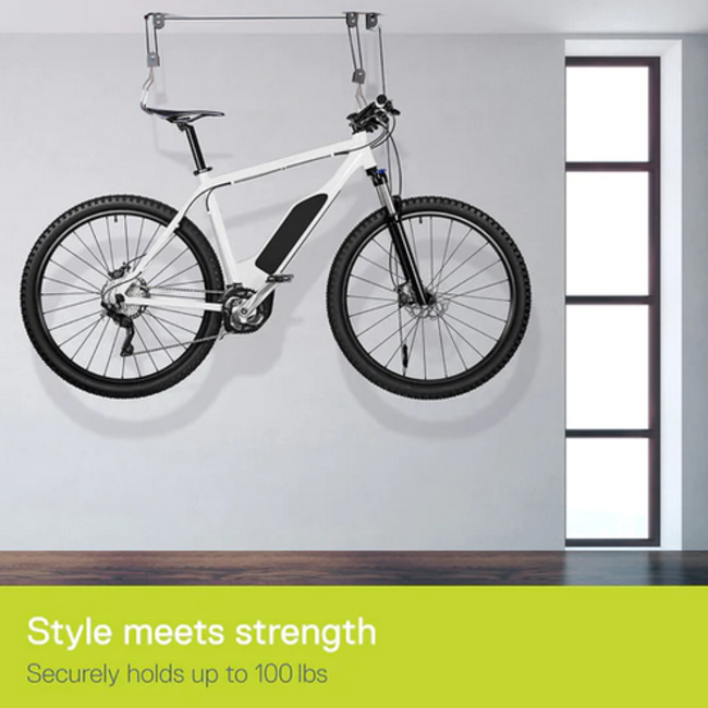 Delta Single Bike Ceiling Hoist with Straps Urbane Cyclist