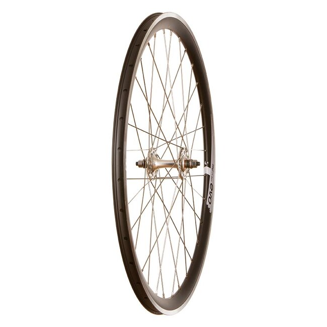 700c (622) Front Track Wheel Evo Tour 19 32h Silver MSW TH-50 (Wide Rim)