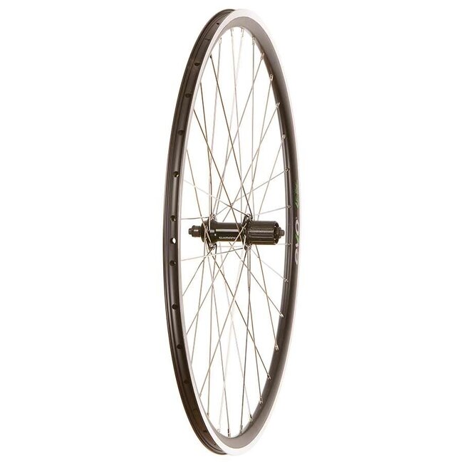 700c (622) Rear Wheel Evo Tour 16 Shimano Tiagra FH-RS400 32h Black MSW QR x130mm HG 11-speed