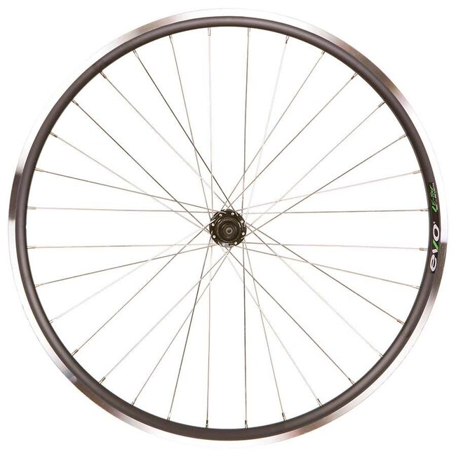 700c (622) Rear Wheel Evo Tour 16 Shimano Tiagra FH-RS400 32h Black MSW QR x130mm HG 11-speed