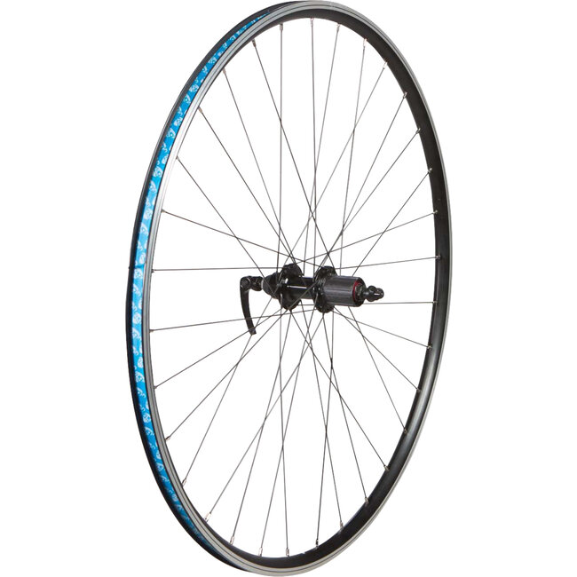 700c (622) Rear Wheel 49N Double Wall Joytech 32h Black MSW QR x 130mm 11-speed