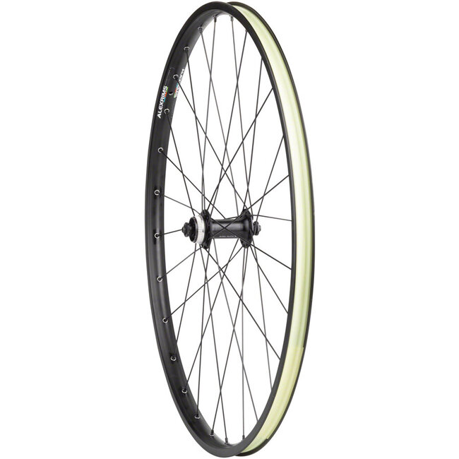 27.5 650b 584 Front Wheel Quality Wheels Alex Adventurer Black 28h Shimano HB RM35 QR x 100mm CL Disc