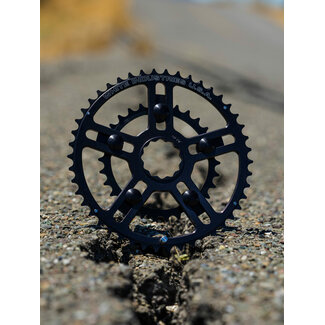White Industries White Industries v1 VBC for MR30 / ENO / Square Taper 46/30 Black Chainrings