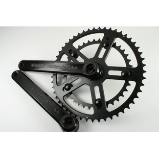 White Industries White Industries Square Tapered ENO Road Cranks Black with 170mm Silver Extraction Cap