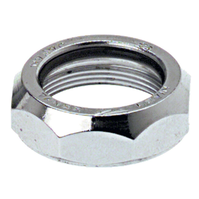 Tange-Seiki Levin CDS 1" Steel Top Nut Silver for Threaded Headset