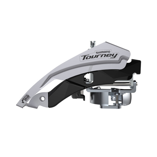Shimano Shimano Tourney FD-TY601 Front Derailleur 6/7/8-speed Triple Top Swing Dual Pull 34.9 For 48T CL: 47.5/50mm (CS Angle 66-69)