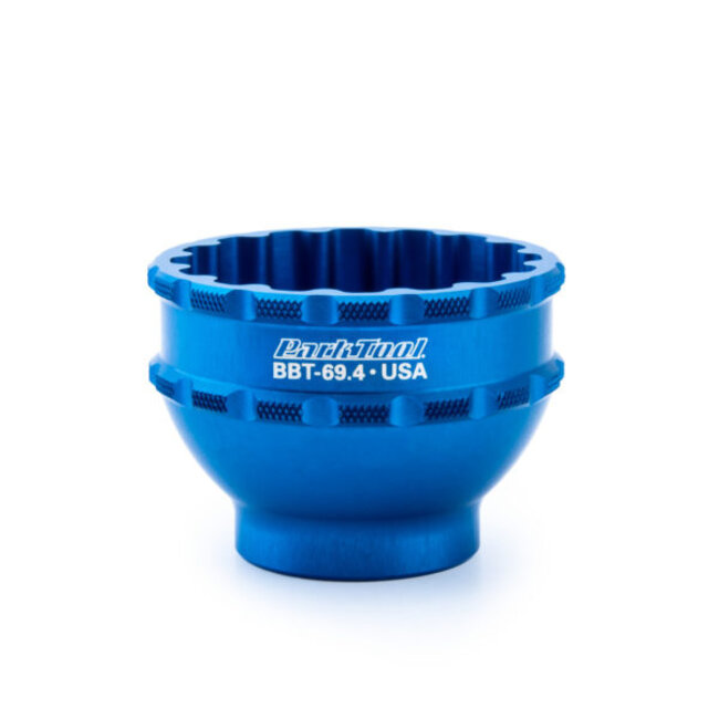 Park Tool BBT-69.4 Bottom Bracket Tool For External Type Bottom Brackets and External Spline Centrelock Rotor Lockrings (16-notch 44mm OD cups) For 3/8 Drive Ratchet