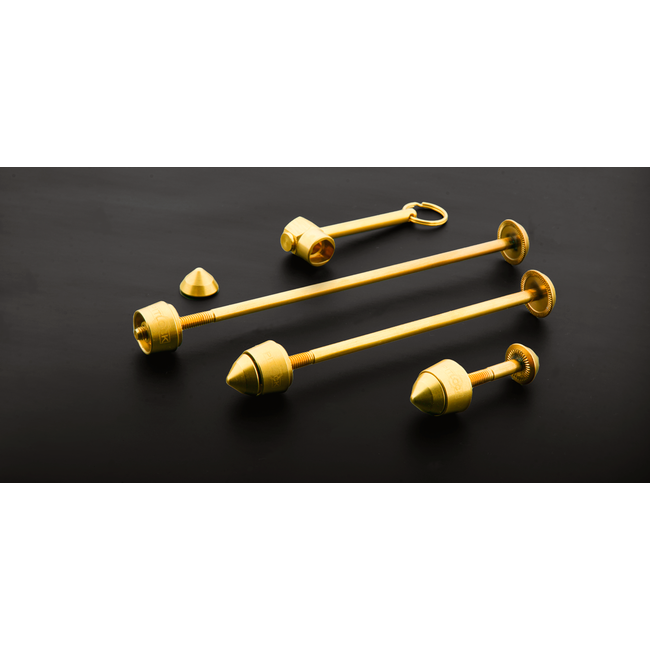 Pitlock Limited Edition Gold Set 02: Front & Rear with Seatpost Bolt