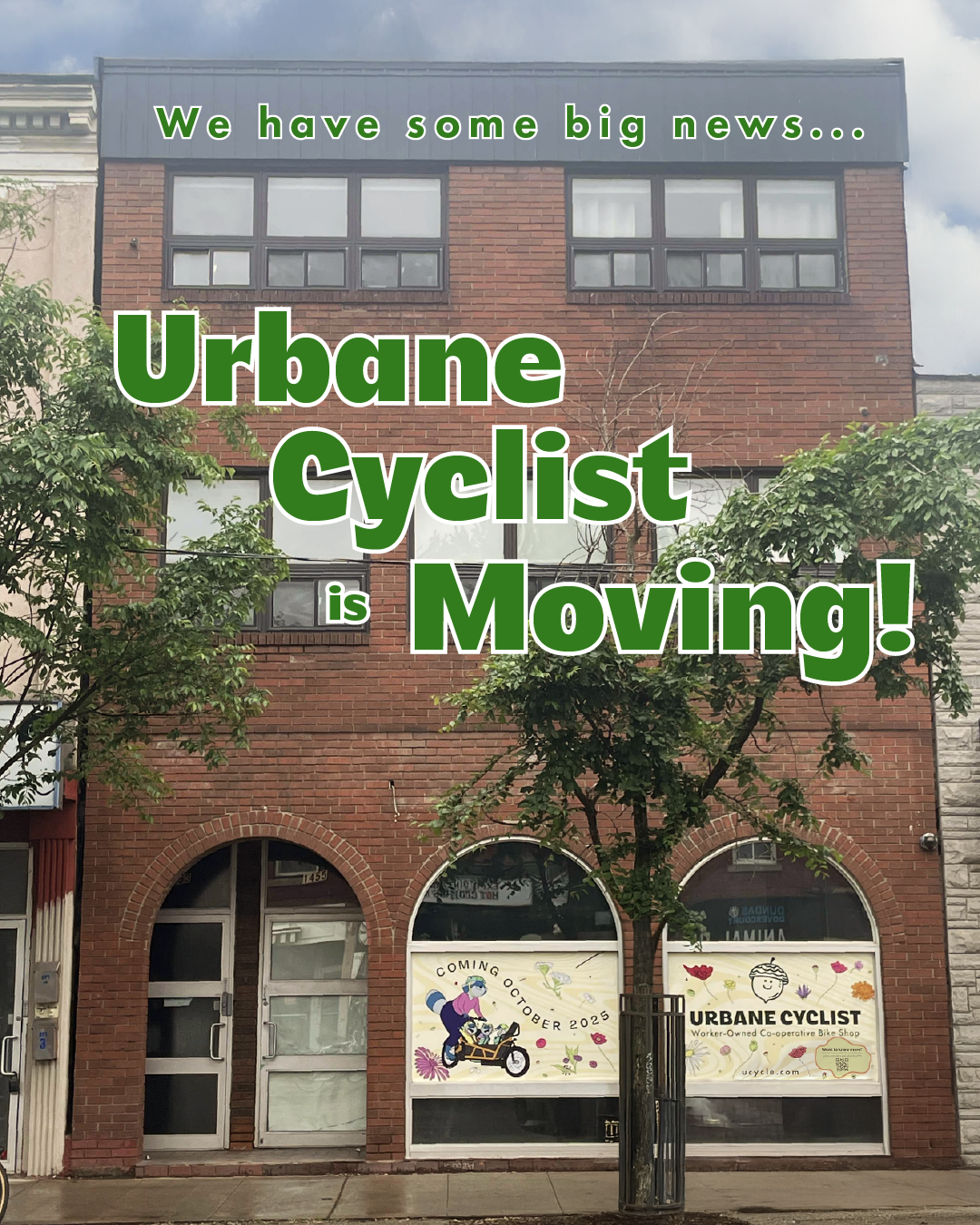 We're moving!