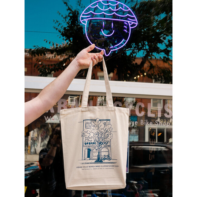 Urbane Cyclist 1455 Dundas St W Tote Bag