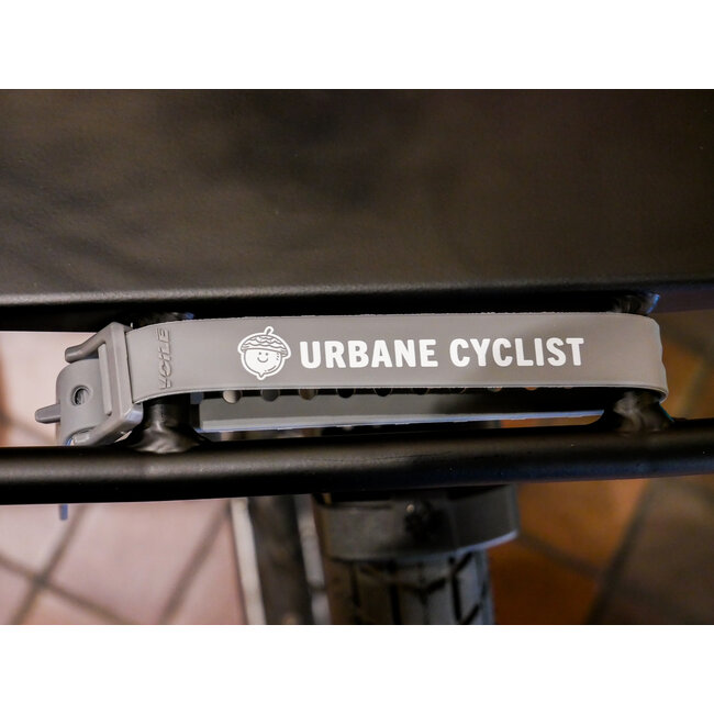 Gray Urbane Cyclist Nylon Voile Straps - 15"