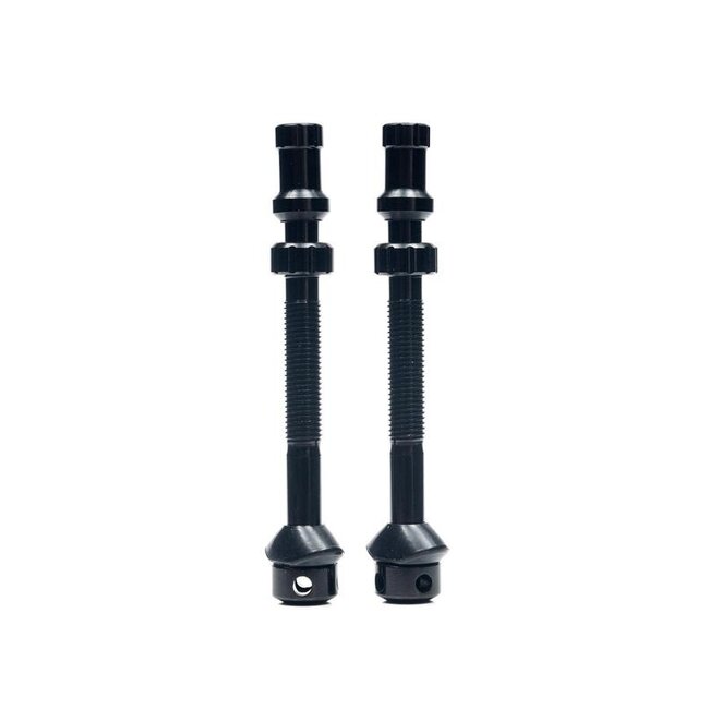 Stan's Tubeless Universal+ Valve Stems - Alloy, Extra Tall, Black, Pair
