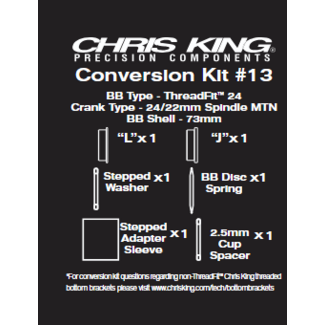 Chris King Chris King Bottom Bracket Conversion Kit #13