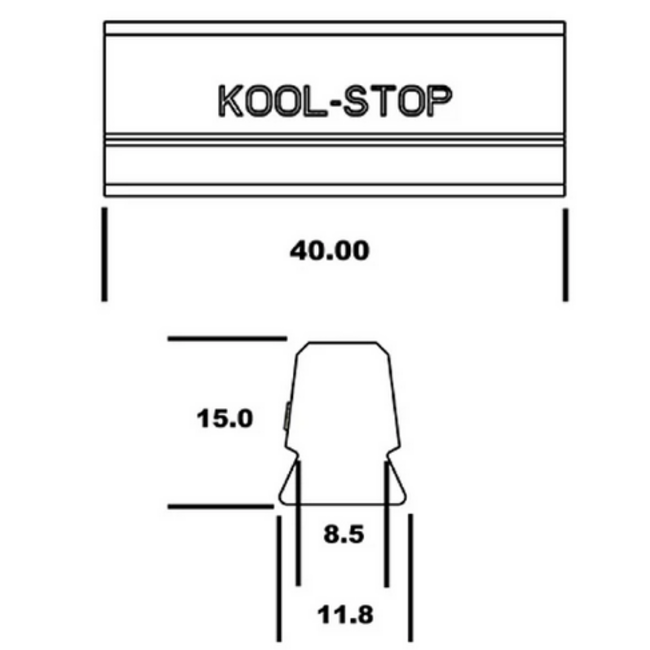 Kool Stop Campagnolo Record Brake Pad Inserts Set of 4/ Salmon [B5]