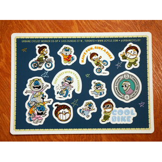 Urbane Cyclist Co-op Urbane Shreddy Sticker Sheet