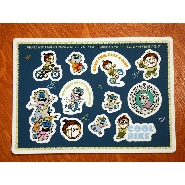 Urbane Cyclist Co-op Urbane Shreddy Sticker Sheet