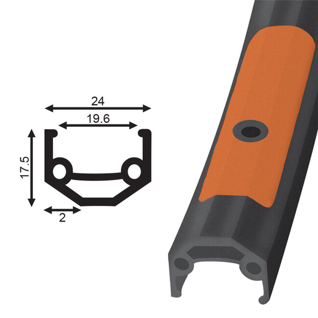 Damco Double Wall Rim NMSW