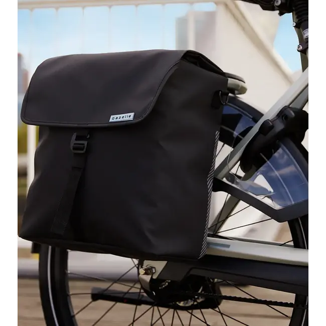 Gazelle Double Pannier MIK Black/Grey 37L