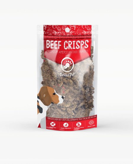 Tickled Pet Beef Crisps 8oz