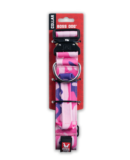 Boss Dog Camo Pink 2" XLarge Collar