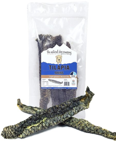 The Natural Dog Company Tilapia Skins 4 Pack