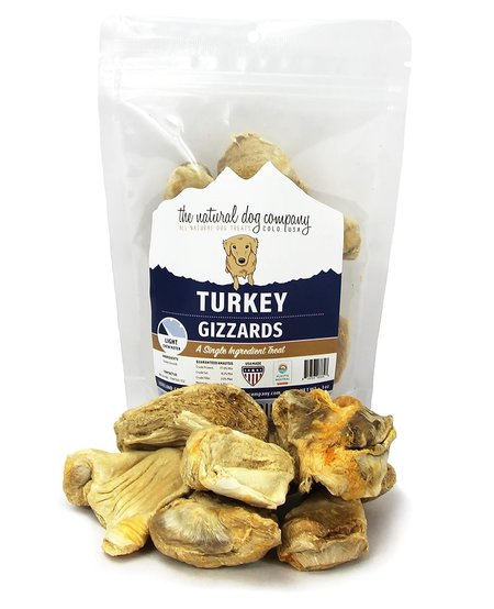 The Natural Dog Company Turkey Gizzards 3 oz