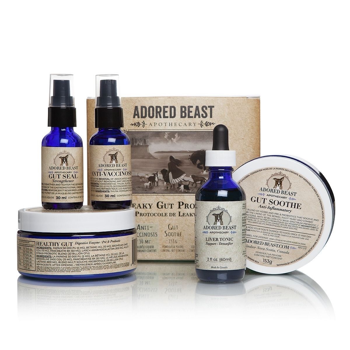 Adored Beast Adored Beast Leaky Gut Protocol (5 PRODUCT KIT)