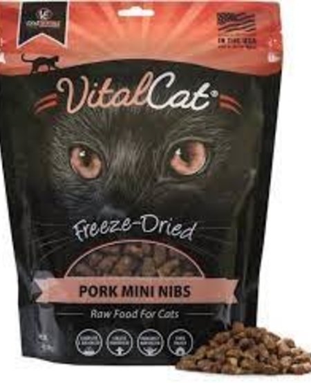 Vital Essential Cat Freeze Dried Mini Pork Nibs 12oz.