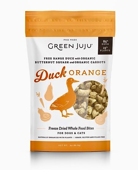 Green Juju Duck Orange Treats 3 oz