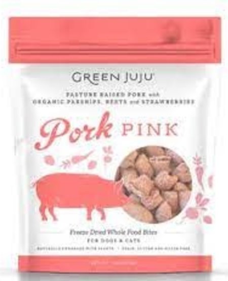 Green Juju- Freeze Dried Pork Treats 18oz.
