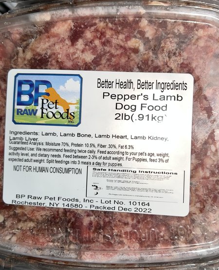 BP Raw- Peppers Lamb Blend