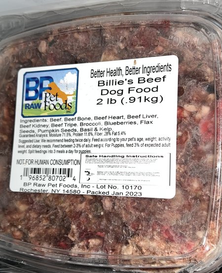 BP Raw- Billies Beef Blend