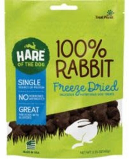 Hare of the Dog Freeze Dried Rabbit Treats 2.25 oz