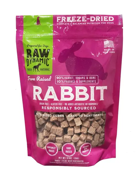 Raw Dynamic- Freeze Dried Rabbit 14oz