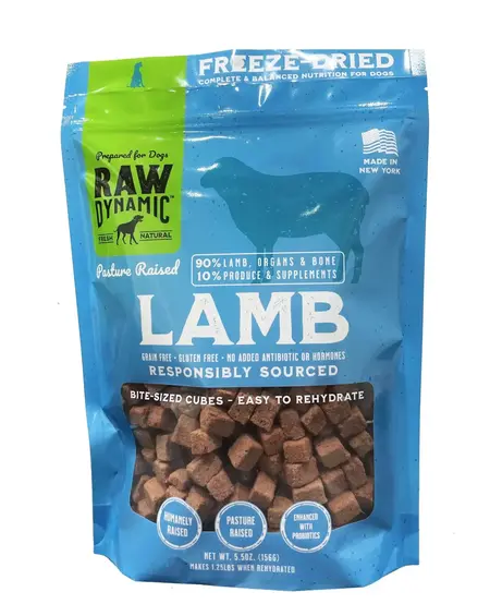 Raw Dynamic- Freeze Dried Lamb 14oz