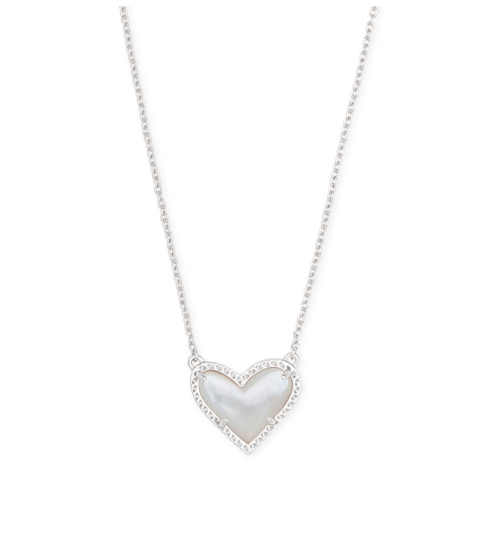 Ari Heart Silver Pendant Necklace - j.hoffman's