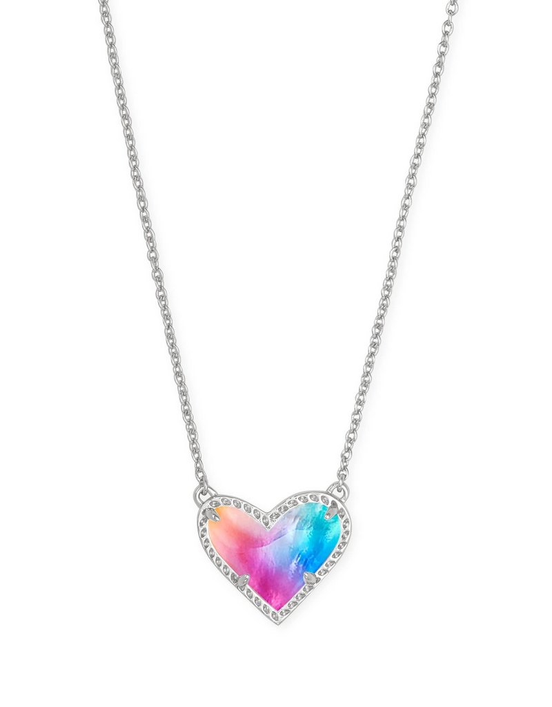 Ari Heart Pendant Necklace in Sterling Silver