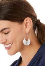 Mingle Disc Large French Wire Earrings