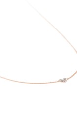 KENDRA SCOTT Heart Pendant Necklace In 14k White Diamonds