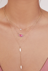 KENDRA SCOTT Heart Pendant Necklace In 14k White Diamonds