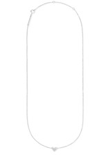 KENDRA SCOTT Heart Pendant Necklace In 14k White Diamonds