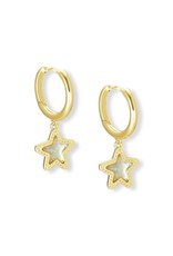 KENDRA SCOTT Jae Star Gold Huggie Earrings