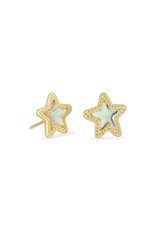 KENDRA SCOTT Jae Star Gold Stud Earrings