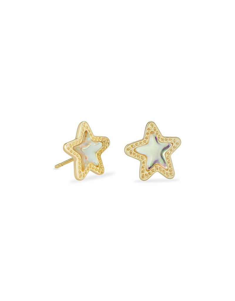 KENDRA SCOTT Jae Star Gold Stud Earrings