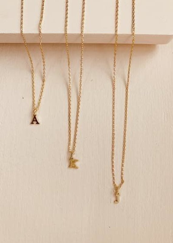 BRENDA GRANDS Petite Initial Necklaces